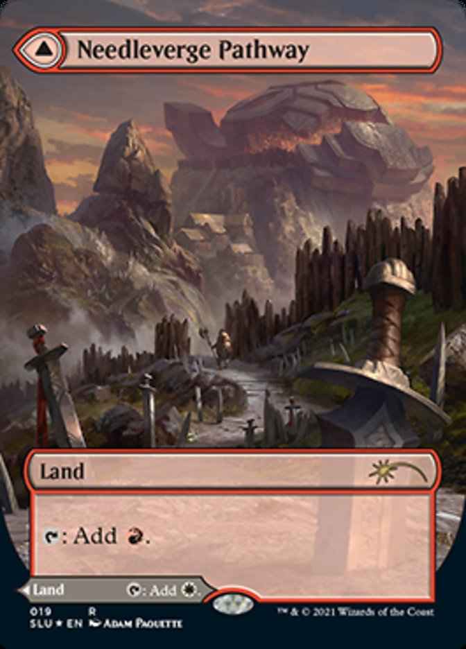 Needleverge Pathway // Pillarverge Pathway (SLU-019) - Secret Lair: Ultimate Edition: (Showcase) (Borderless) Foil