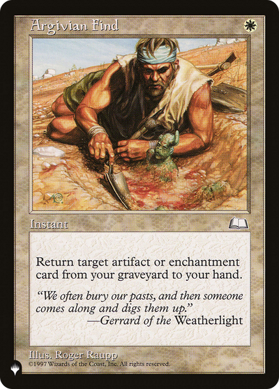 Argivian Find (LIST-WTH-6) - The List