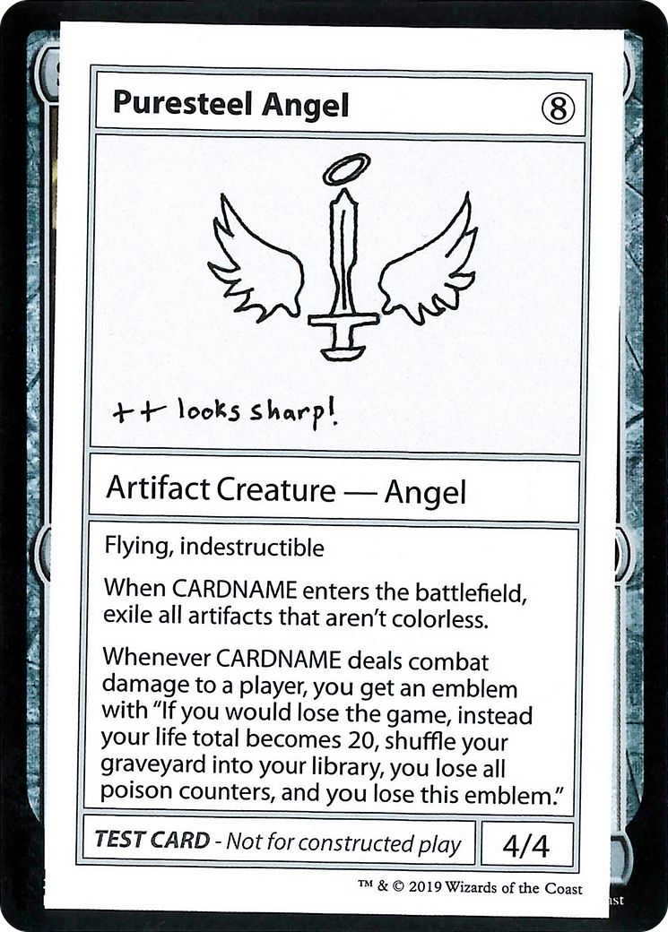 Puresteel Angel (CMB1-109) - Mystery Booster Playtest Cards 2021
