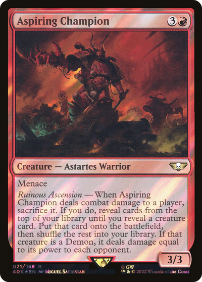 Aspiring Champion (40K-71★) - Warhammer 40,000 Commander Foil