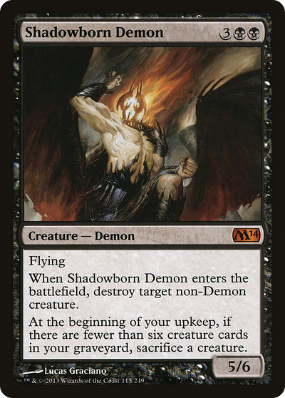 Shadowborn Demon (M14-115) - Magic 2014 Foil