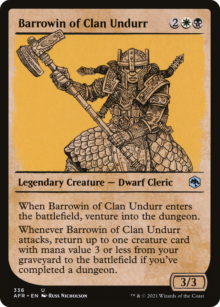 Barrowin of Clan Undurr (AFR-336) - Adventures in the Forgotten Realms: (Showcase) Foil