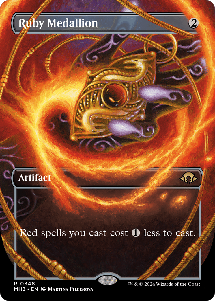 Ruby Medallion (Borderless) (MH3-348) - Modern Horizons 3 (Borderless) Foil