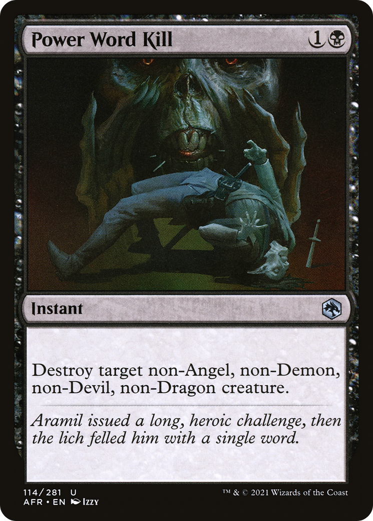 Power Word Kill (AFR-114) - Adventures in the Forgotten Realms Foil