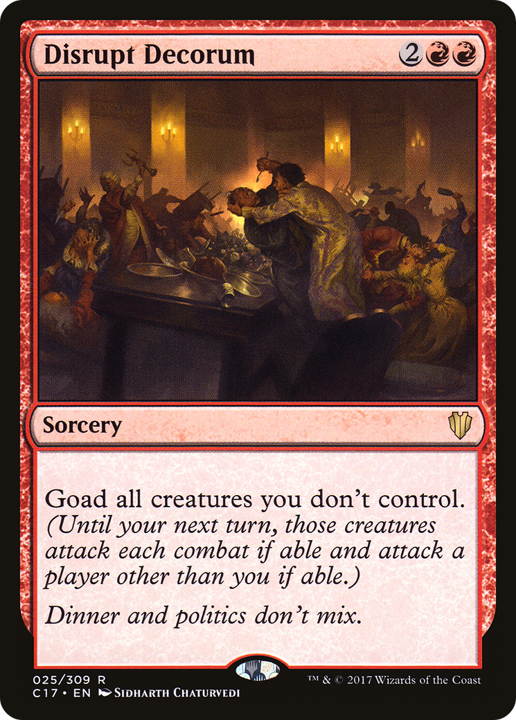 Disrupt Decorum (C17-025) - Commander 2017