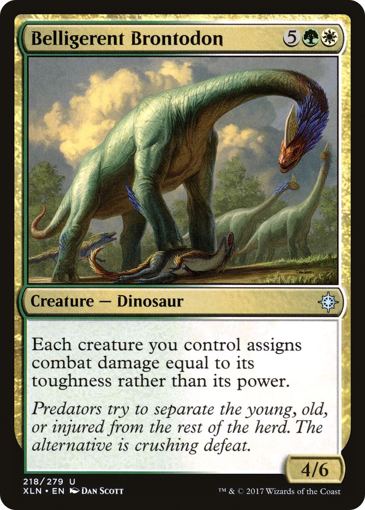 Belligerent Brontodon (XLN-218) - Ixalan