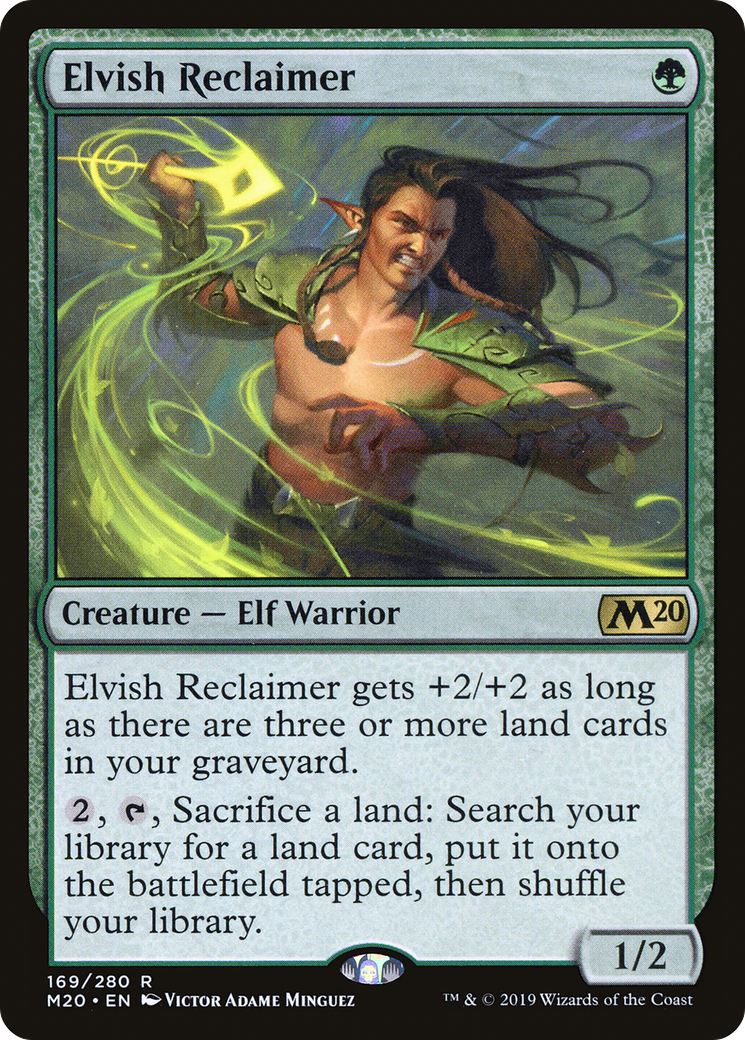 Elvish Reclaimer (M20-169) - Core Set 2020 Foil