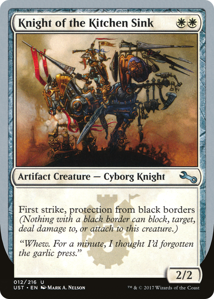 Knight of the Kitchen Sink (UST-12A) - Unstable