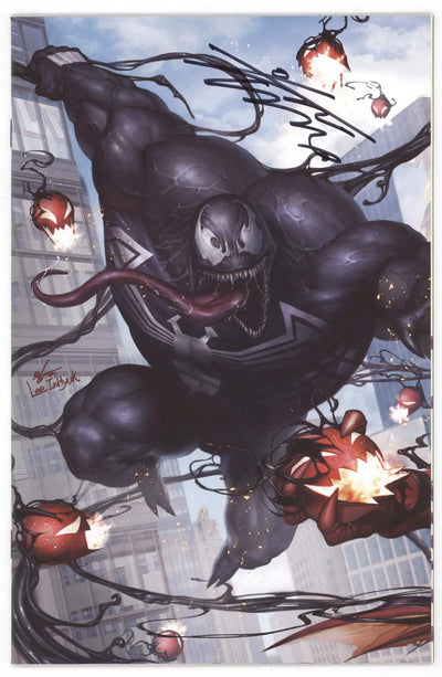 Amazing Spider-Man 801 Venom #1 Connecting Signed Virgin Set Inhyuk Lee