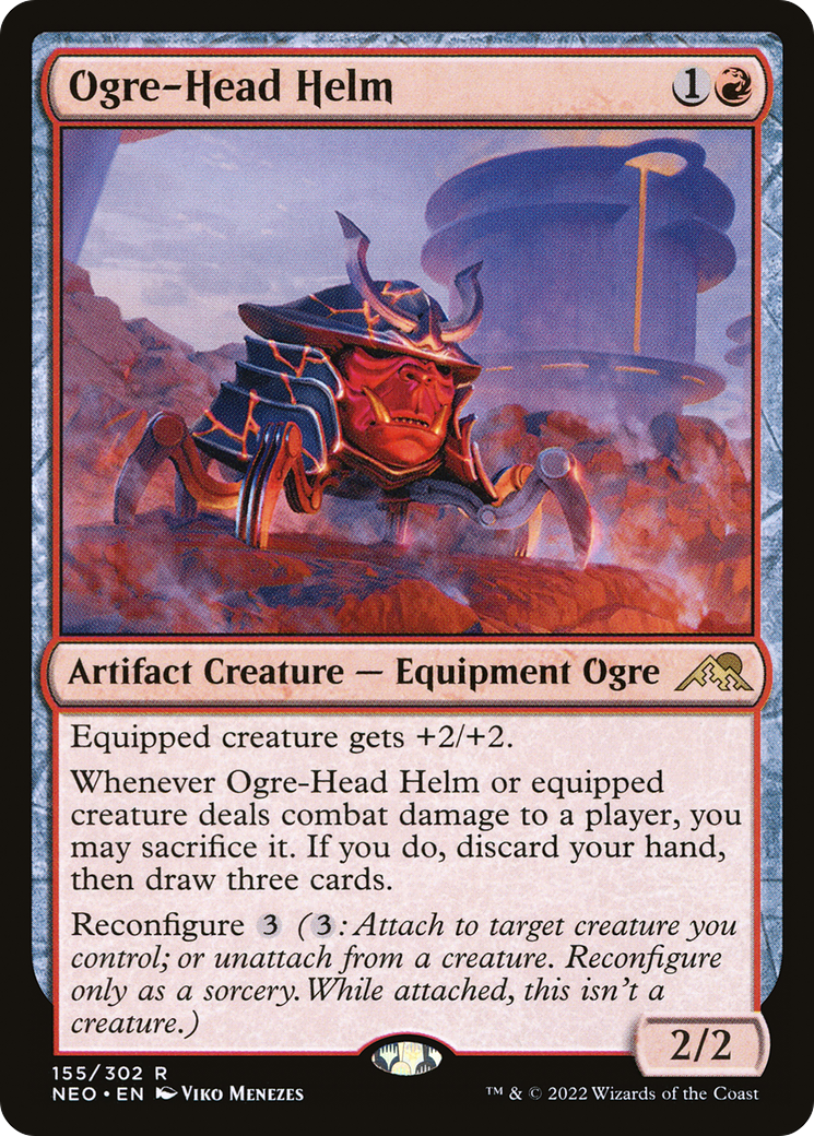 Ogre-Head Helm (NEO-155) - Kamigawa: Neon Dynasty Foil