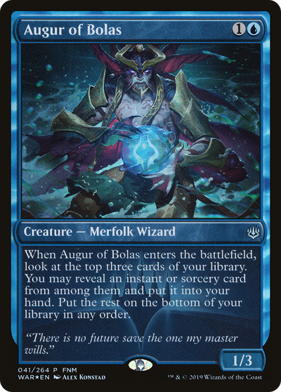 Augur of Bolas (FNM-041) - War of the Spark Promos Foil