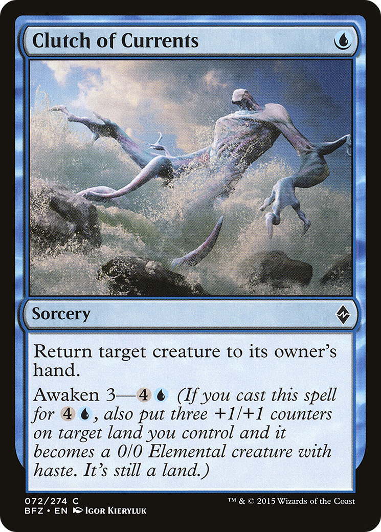 Clutch of Currents (BFZ-072) - Battle for Zendikar Foil