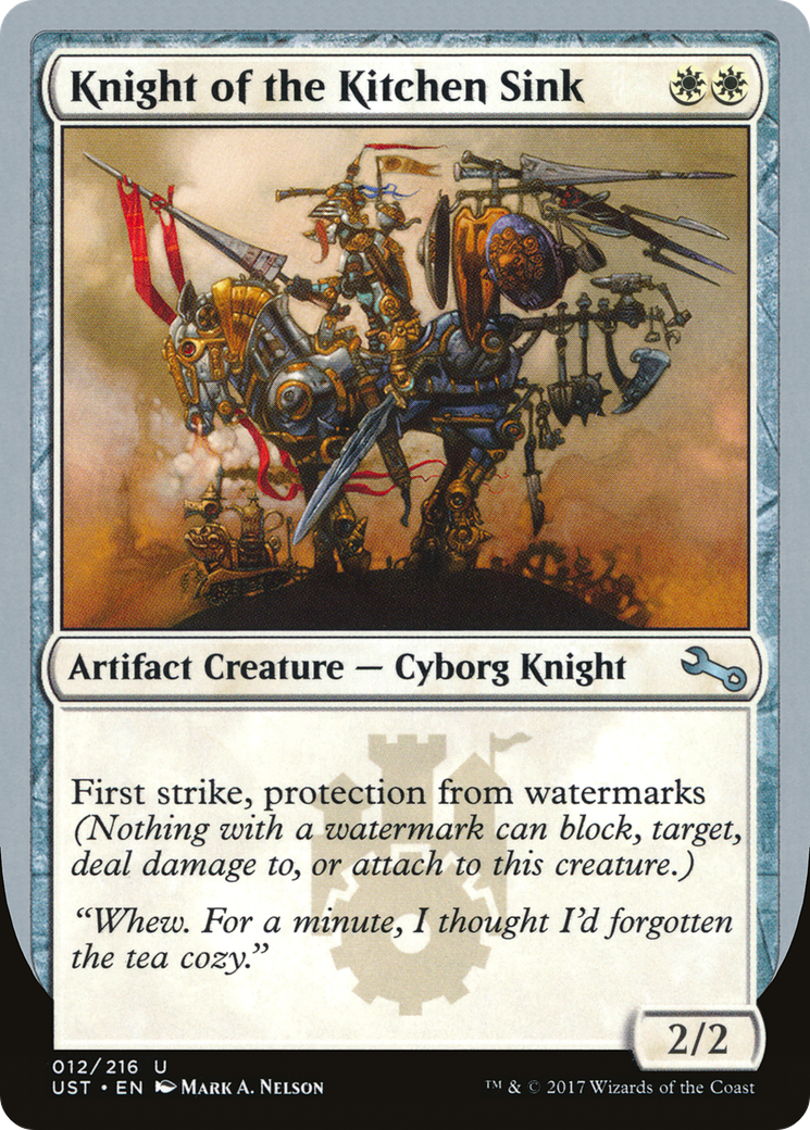 Knight of the Kitchen Sink (UST-12F) - Unstable