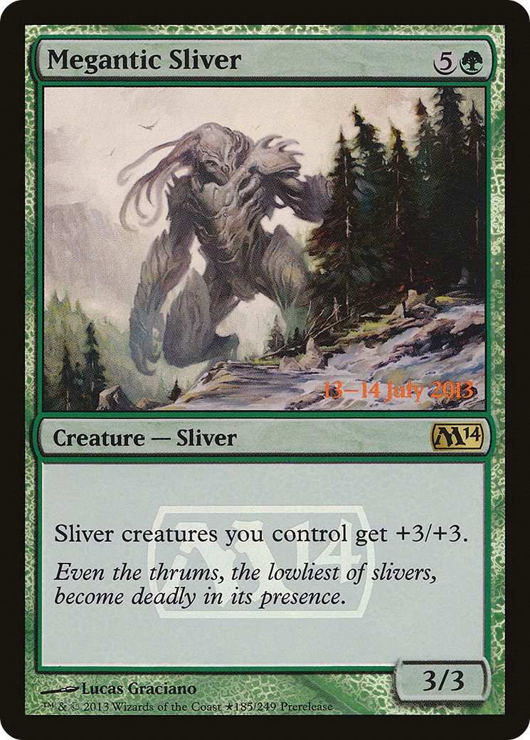 Megantic Sliver (PRE-185★) - Magic 2014 Promos Foil
