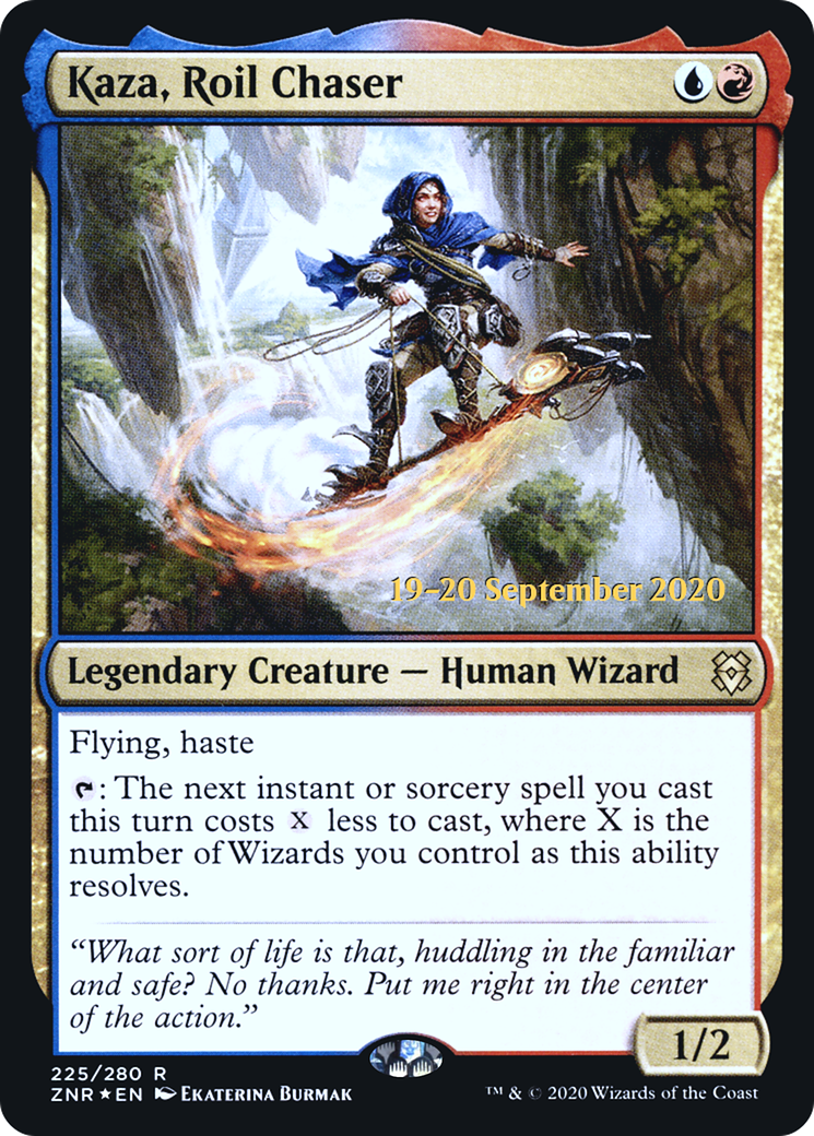 Kaza, Roil Chaser (PRE-225S) - Zendikar Rising Promos Foil