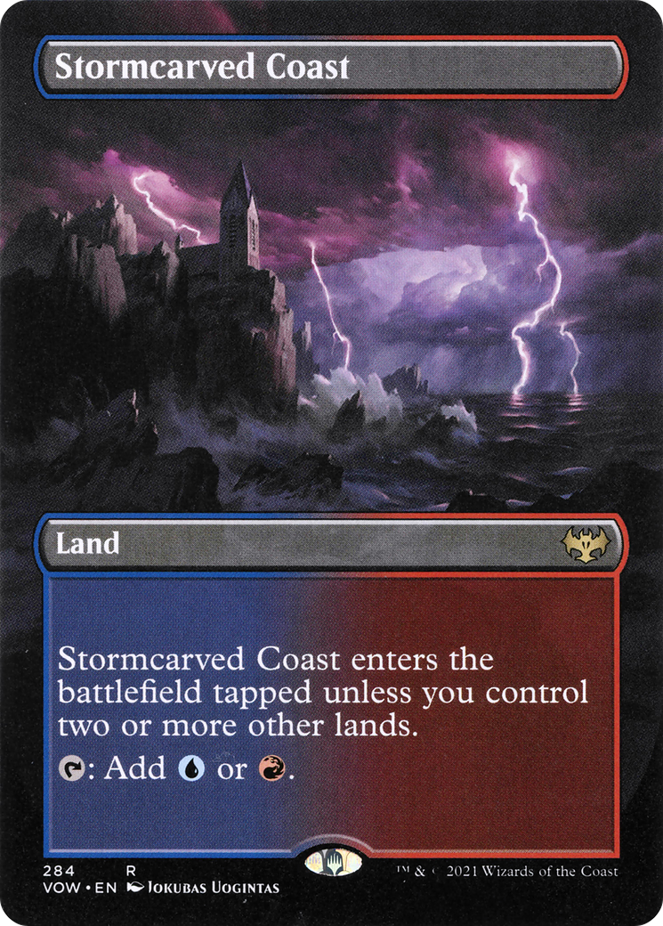 Stormcarved Coast (VOW-284) - Innistrad: Crimson Vow (Borderless) Foil