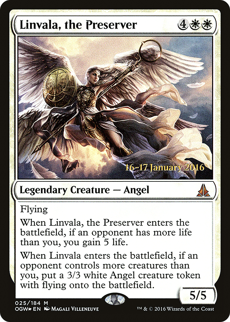 Linvala, the Preserver (PRE-25S) - Oath of the Gatewatch Promos Foil