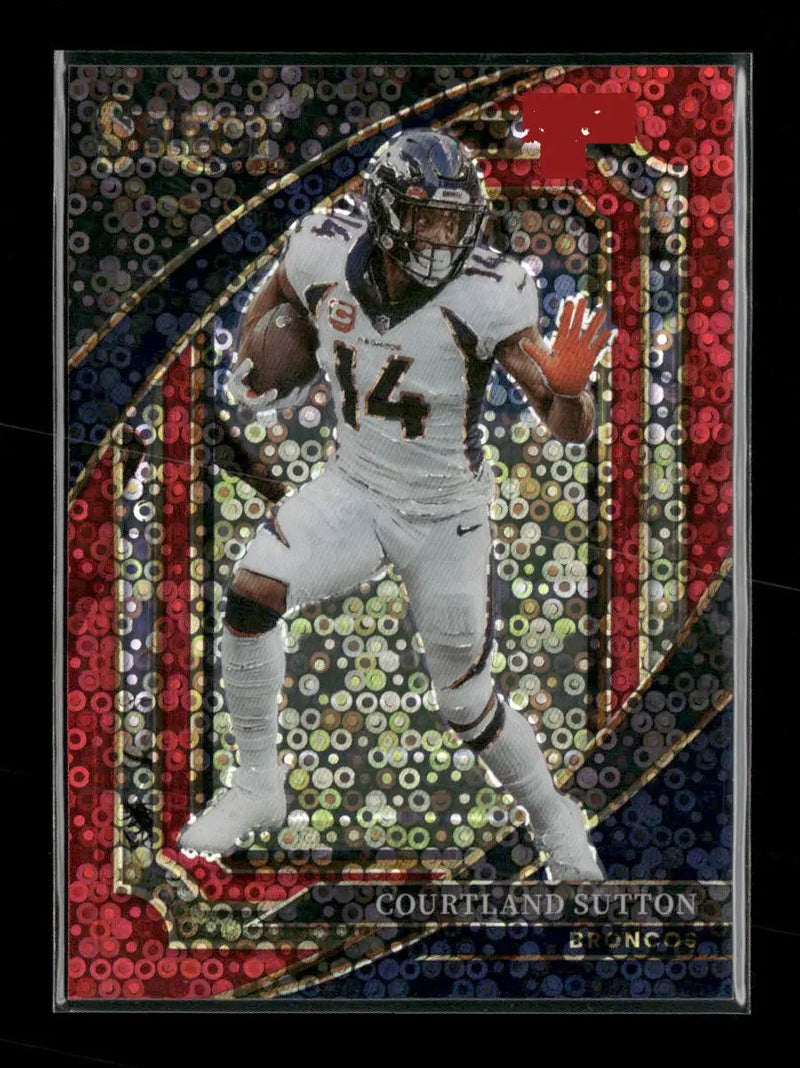 2022 Panini Select Red Disco Prizm Courtland Sutton #/49 #367