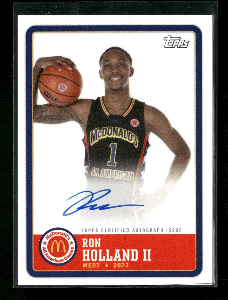 2023 Topps Chrome McDonald's All American Ron Holland II Auto #PA-RH