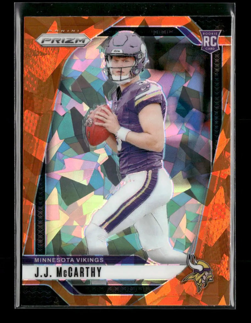 2024 Panini Prizm Orange Ice J.J. McCarthy Rookie #400