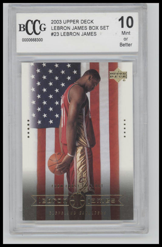 2003 Upper Deck LeBron James Box Set LeBron James 10.0 BCCG #23
