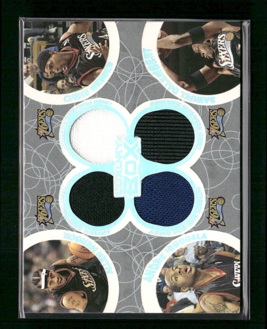 2005 Topps Box Out Relics Allen I / Chris W / Andre I / Samuel D #/193 #BOR-20