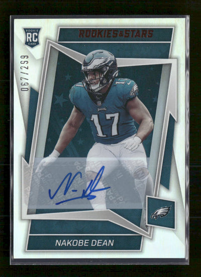 2022 Panini Rookies & Stars Rookies Signatures Nakobe Dean #/299 Auto #200
