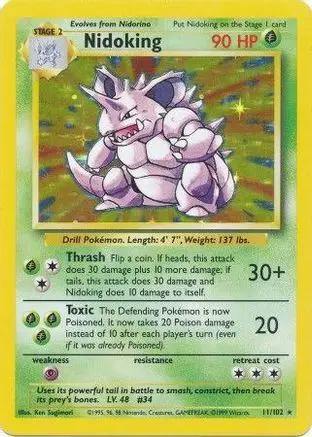 Nidoking 011/102 - Base Set Holofoil