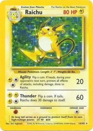 Raichu 014/102 - Base Set Holofoil