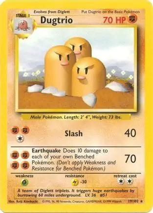 Dugtrio 019/102 - Base Set
