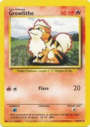 Growlithe 028/102 - Base Set