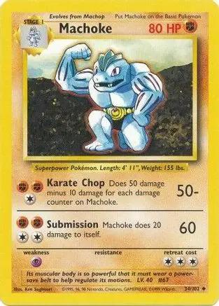 Machoke 034/102 - Base Set