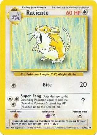Raticate 040/102 - Base Set