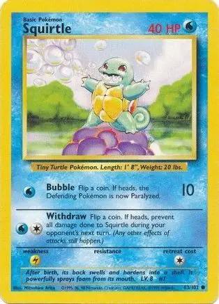Squirtle 063/102 - Base Set