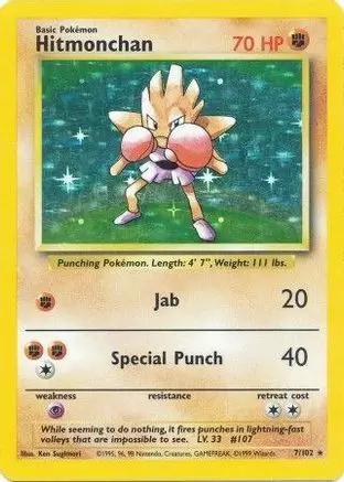 Hitmonchan 007/102 - Base Set Holofoil
