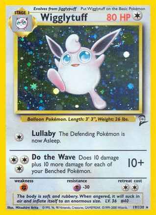 Wigglytuff 019/130 - Base Set 2 Holofoil