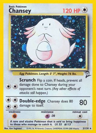 Chansey 003/130 - Base Set 2 Holofoil