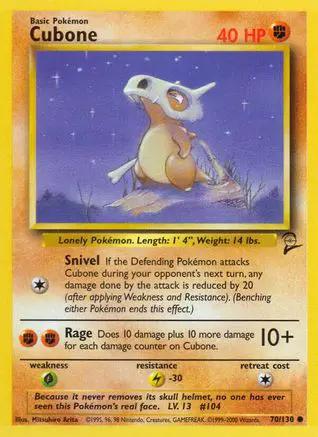 Cubone 070/130 - Base Set 2