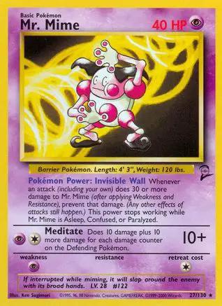 Mr. Mime 027/130 - Base Set 2