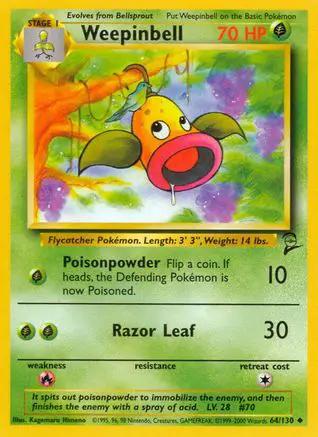 Weepinbell 064/130 - Base Set 2
