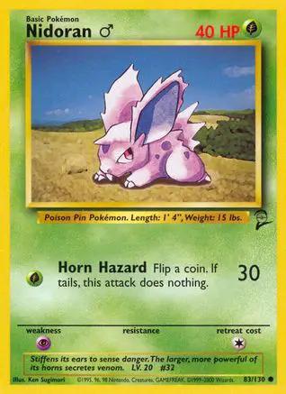Nidoran M 083/130 - Base Set 2