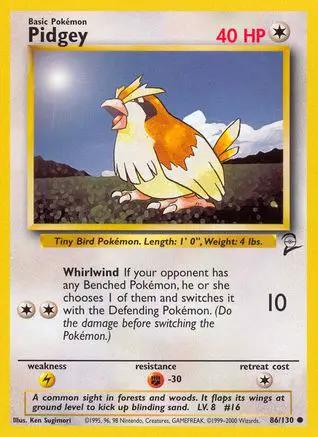 Pidgey 086/130 - Base Set 2