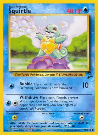 Squirtle 093/130 - Base Set 2