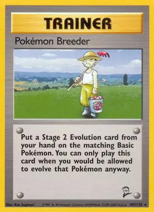 Pokemon Breeder 105/130 - Base Set 2
