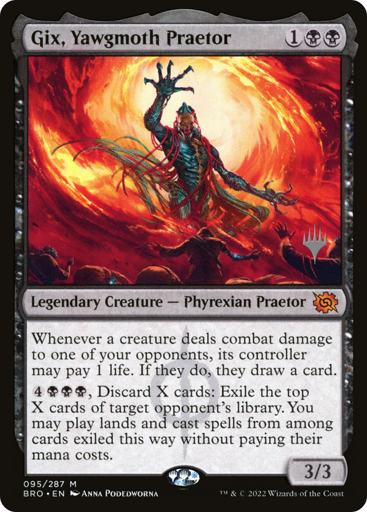 Gix, Yawgmoth Praetor (PPBRO-095) - The Brothers' War Promos Foil