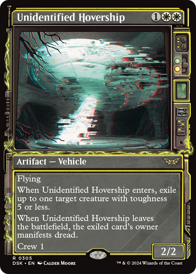 Unidentified Hovership (DSK-305) - Duskmourn: House of Horror: (Showcase) Foil