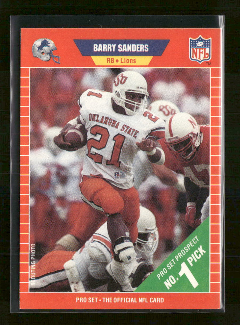 1989 Pro Set Barry Sanders Rookie #494