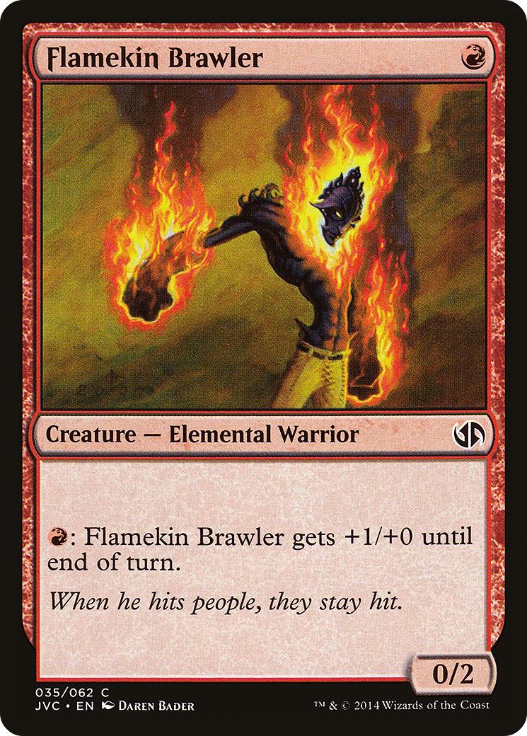 Flamekin Brawler (DD3-035) - Duel Decks Anthology: Jace vs. Chandra