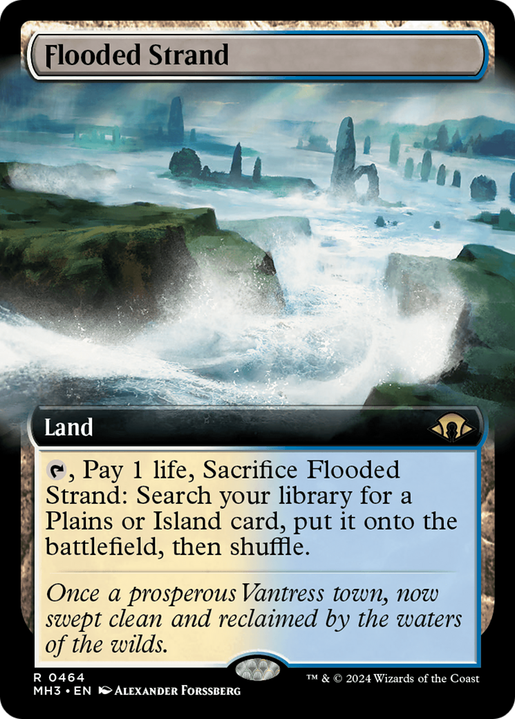 Flooded Strand (Extended Art) (MH3-464) - Modern Horizons 3: (Extended Art) Foil