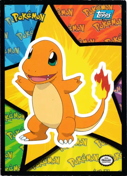 Charmander Sticker (S2) [Topps Pokemon the First Movie (First Print)]